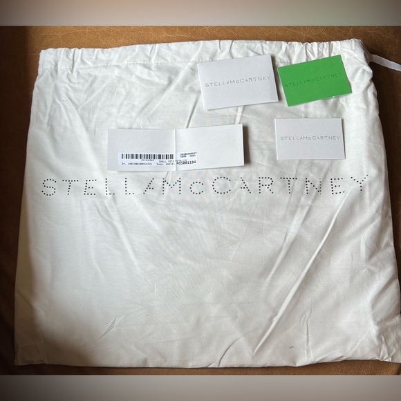 NWT + Dust Bag - Stella McCartney Metallic Raffia Small Falabella Tote - Picture 13 of 16